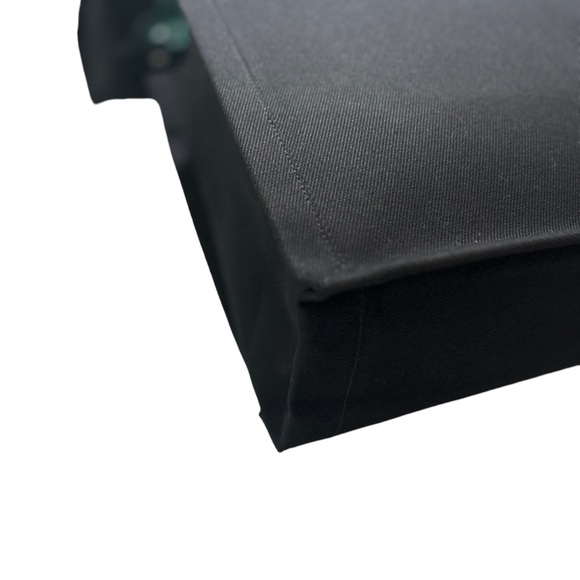 SAINT LAURENT RIVE GAUCHE LARGE BLACK CANVAS TOTE - Picture 16 of 16